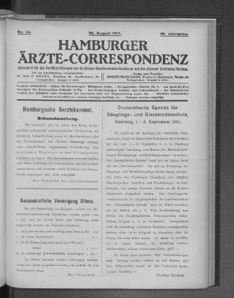 Hamburgische Aerztekammer.