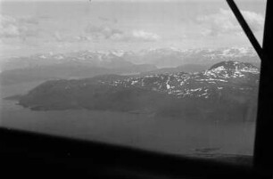 Fjord : Luftbildaufnahme eines Fjords