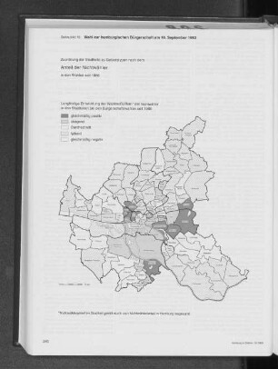 Anteil der Nichtwähler - Wahl zur hamburgischen Bürgerschaft am 19. September 1993