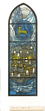 Fensterentwurf - Evang. Kirche Holtensen "Lamm Gottes"