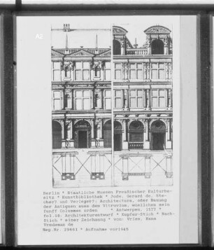 Architectura oder Bauung der Antiquen aus dem Vitruvius, woellches sein funff Colummen orden: Architekturentwurf, Folio 18