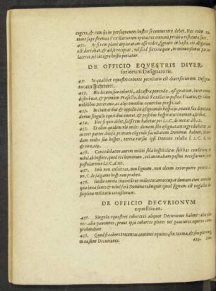 De Officio Equestris Diversoriorum Designatoris.