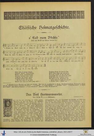 Das Dorf Hartmannsweiler.