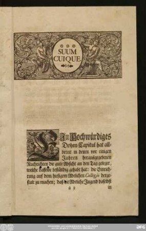 [Eines Hochwürdigen Dohm-Capituls zu Brandenburg Notification.]