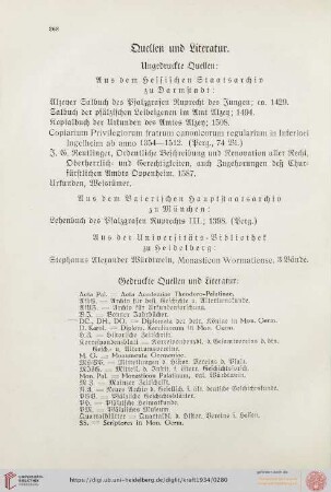 Quellen und Literatur