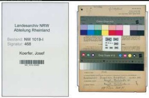 Entnazifizierung Josef Koerfer , geb. 03.03.1880 ()