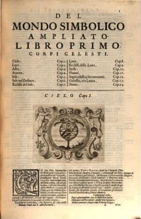 Mondo Simbolico : formato d'imprese scelte, spiegate, ed illustrate con sentenze, ed eruditioni, sacre, e profane ...