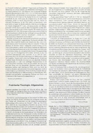 224-225 [Rezension] Foitzik, Karl, Gemeinde leben