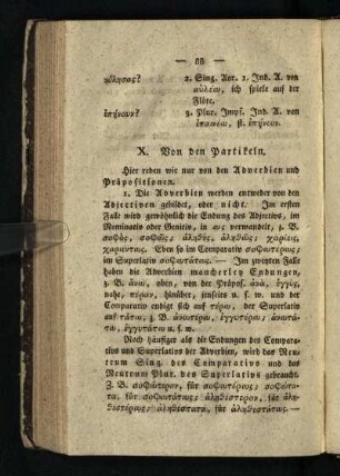 X. Von den Partikeln