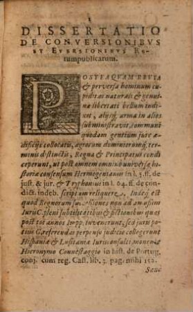 Dissertatio de conversionibus et eversionibus rerumpublicarum