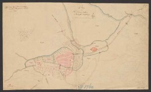Plan von Hadmersleben im Hertzogth. Magdeburg