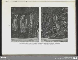 Ausschnitte aus dem Mosaikbild des Chors im protestantischen Kirchenraum