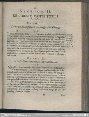 Section. II. De Christo Capite Totius Ecclesiae