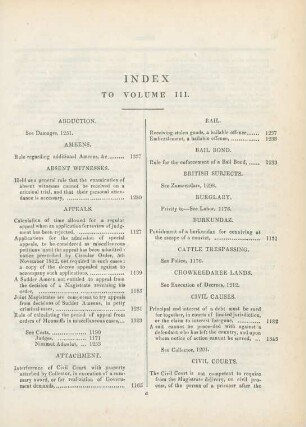 Index to volume III