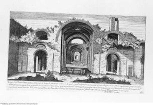 Vestigi delle antichità di Roma, Tivoli, Pozzuolo e altri luochi, Tafel 28: Vestigij delle Terme di Diocletiano, ...