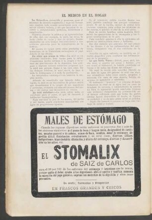 El médico en "El Hogar"