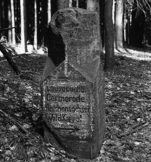 Wegweiser 2 (Verkehrsmal); Meißner, Schirrenhainswand, Über der Hölle, Raupenwiese, Im Wiesengrund, Eichholz
