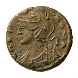 Münze, Follis, Aes 4, 333 - 337 n. Chr.
