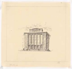 Schauspielhaus, Bochum: Perspektivische Ansicht