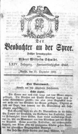 52. Stück, 25. Dezember 1865