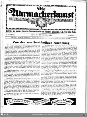 Von der wertbeständigen Anzahlung