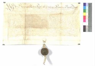 Bürgermeister und Rat der Stadt Gmünd verkaufen an Guardian und Konvent des Franziskanerklosters daselbst 45 Gulden jährlichen Zins um 900 Gulden.