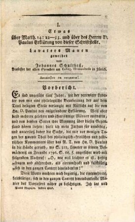 Magazin für christliche Dogmatik und Moral, deren Geschichte und Anwendung im Vortrag der Religion. 8, 8. 1802