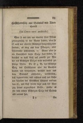 Hirschhornsalz aus Salmiak mit Knochenöl (Sal Cornu cervi artificiale)