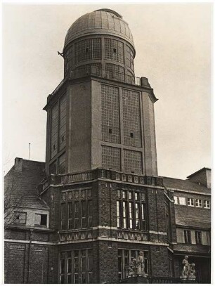 Sternwarte (Lohrmann-Observatorium der TU), Dresden Wiederaufbau: Turm nach Rekonstruktion