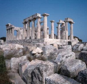 Aigina. Aphaia-Tempel. Nordwest-Ecke. 500-490. Archaisch dorisch