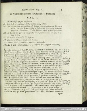 De Ususfructus Divisione in Causalem & Formalem. Cap. II