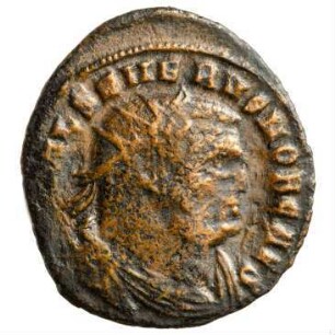 Münze, Follis (Follaro), 305 - 306 n. Chr.