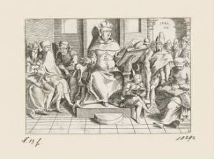 Versammlung von Priestern, Blatt 10 der Folge "Apostelgeschichte"