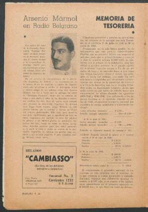 Arsenio Mármol en Radio Belgrano