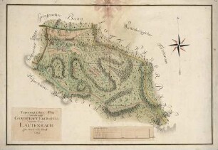 Topographischer Plan über den in der Gravschaft Eberstein liegenden Bann Lautenbach