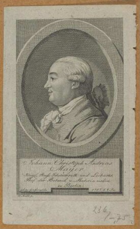 Bildnis des Johann Christoph Andreas Mayer