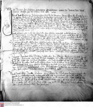 Ehevertrag zwischen Friedrich Wambold, Kaiserlicher Obrist und der Anna Maria von Herfinghausen