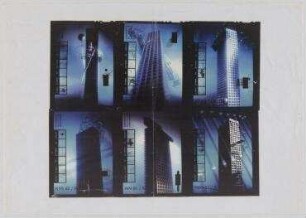 Epidemische Architektur, Synchron-City (Metallhochhäuser), Internationales Ausstellungsprojekt „Synchrone Konzepte. Berliner Entwürfe für sechs Metropolen", Aedes-Galerie (nicht realisiert)