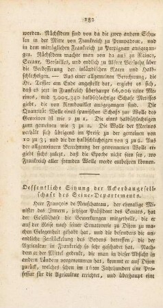 Öffentliche Sitzung der Ackerbaugesellschaft des Seine-Departements