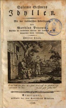 Salomo Geßners Idyllen, Zweiter Theil
