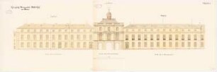 Rheinische Friedrich-Wilhelms-Universität Bonn Bibliothek: Bibliothek-Ostflügel: Nordansicht 1:100