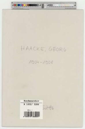 Haacke, Georg, Maschinenführer