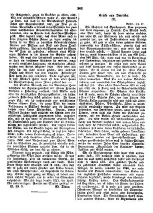Briefe aus Amerika (Forts.)