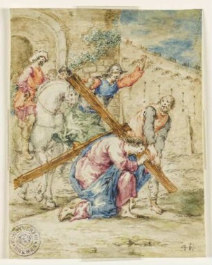 Kreuztragung, Blatt 41 der Folge: "Leben Christi"