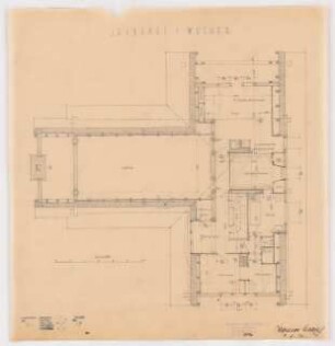 Jagdhaus am Wuckersee, Schorfheide: Grundriss Dachgeschoss 1:50