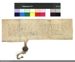 Revers Epchin Meides bezüglich seiner Verpflichtung als Burgmann auf der Burg Stolzenberg durch Heinrich [von Kranlucken], Abt von Fulda