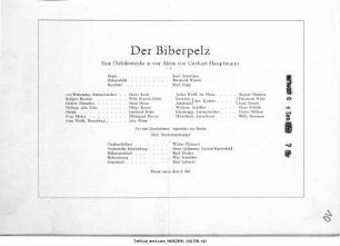 Der Biberpelz