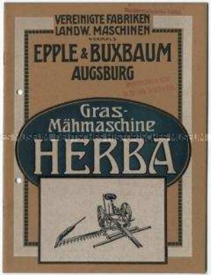 Grasmähmaschine Typ "Herba"