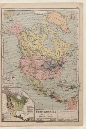 Nord-Amerika (Politisch.), Vegetations-Gebiete