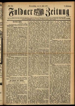 Ausgabe vom Donnerstag, den 09. Juli 1891.